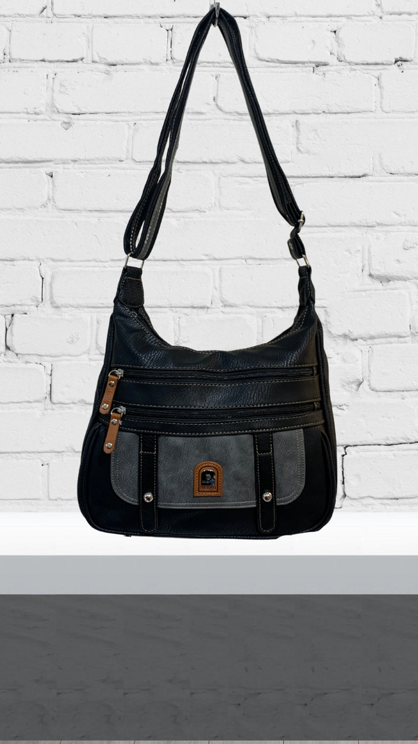 Kate - Black/Grey Two Toned Bag