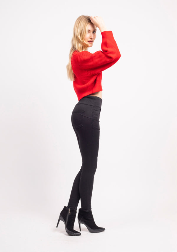 Lisa - Black Stretch Jeans